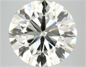 Natural Diamond 7.01 Carats, Round with Excellent Cut, J Color, SI1 Clarity and Certified by IGI