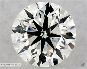 Picture of Natural Diamond 0.50 Carats, Round with Very Good Cut, I Color, SI1 Clarity and Certified by GIA