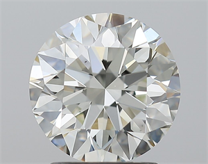 Picture of Natural Diamond 2.09 Carats, Round with Excellent Cut, J Color, VS2 Clarity and Certified by GIA