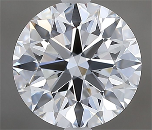 Picture of Natural Diamond 1.32 Carats, Round with Excellent Cut, E Color, VVS1 Clarity and Certified by GIA