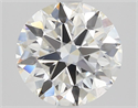 Natural Diamond 1.53 Carats, Round with Excellent Cut, F Color, SI1 Clarity and Certified by GIA