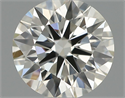 Natural Diamond 0.56 Carats, Round with Excellent Cut, I Color, VS2 Clarity and Certified by IGI