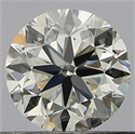 Natural Diamond 0.50 Carats, Round with Very Good Cut, I Color, VS2 Clarity and Certified by GIA