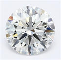 Natural Diamond 1.82 Carats, Round with Excellent Cut, J Color, VVS2 Clarity and Certified by GIA