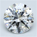 Natural Diamond 3.12 Carats, Round with Excellent Cut, G Color, VVS2 Clarity and Certified by GIA