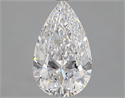 Natural Diamond 2.02 Carats, Pear with  Cut, D Color, VVS1 Clarity and Certified by GIA