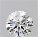 Natural Diamond 0.42 Carats, Round with Excellent Cut, F Color, SI2 Clarity and Certified by GIA