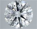 Natural Diamond 2.06 Carats, Round with Excellent Cut, I Color, VS1 Clarity and Certified by GIA