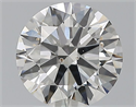 Natural Diamond 1.70 Carats, Round with Excellent Cut, G Color, SI2 Clarity and Certified by GIA