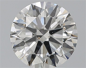 Picture of Natural Diamond 1.70 Carats, Round with Excellent Cut, G Color, SI2 Clarity and Certified by GIA