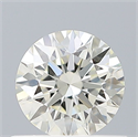 Natural Diamond 0.50 Carats, Round with Excellent Cut, K Color, VS2 Clarity and Certified by GIA