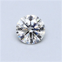 Natural Diamond 0.47 Carats, Round with Very Good Cut, I Color, SI2 Clarity and Certified by GIA