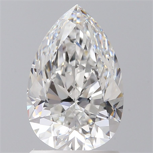 Picture of Natural Diamond 1.50 Carats, Pear with  Cut, F Color, VS1 Clarity and Certified by GIA