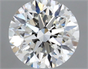 Natural Diamond 0.50 Carats, Round with Very Good Cut, H Color, SI1 Clarity and Certified by GIA