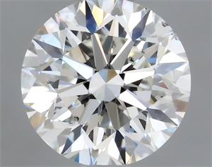 Picture of Natural Diamond 0.50 Carats, Round with Very Good Cut, H Color, SI1 Clarity and Certified by GIA