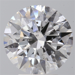 Picture of Natural Diamond 3.02 Carats, Round with Excellent Cut, D Color, SI2 Clarity and Certified by GIA