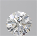 Natural Diamond 3.38 Carats, Round with Excellent Cut, H Color, VVS2 Clarity and Certified by GIA