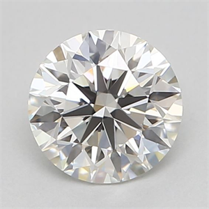 Picture of Natural Diamond 0.43 Carats, Round with Excellent Cut, H Color, VVS1 Clarity and Certified by GIA