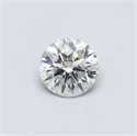 Natural Diamond 0.40 Carats, Round with Very Good Cut, H Color, SI1 Clarity and Certified by GIA