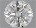 Natural Diamond 0.47 Carats, Round with Excellent Cut, G Color, SI2 Clarity and Certified by IGI