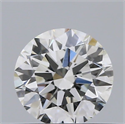 Natural Diamond 0.44 Carats, Round with Excellent Cut, I Color, VVS2 Clarity and Certified by GIA