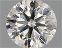 Natural Diamond 0.50 Carats, Round with Excellent Cut, H Color, VS2 Clarity and Certified by IGI