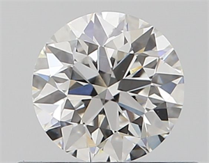 Picture of Natural Diamond 0.44 Carats, Round with Excellent Cut, F Color, VVS1 Clarity and Certified by GIA