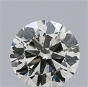 Natural Diamond 0.40 Carats, Round with Excellent Cut, J Color, VS2 Clarity and Certified by IGI