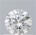 Natural Diamond 0.41 Carats, Round with Excellent Cut, D Color, I1 Clarity and Certified by GIA