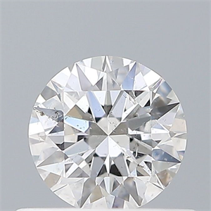 Picture of Natural Diamond 0.41 Carats, Round with Excellent Cut, D Color, I1 Clarity and Certified by GIA