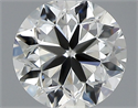 Natural Diamond 0.41 Carats, Round with Very Good Cut, I Color, VVS1 Clarity and Certified by GIA