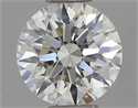 Natural Diamond 0.42 Carats, Round with Very Good Cut, I Color, VVS1 Clarity and Certified by IGI