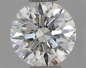 Picture of Natural Diamond 0.42 Carats, Round with Very Good Cut, I Color, VVS1 Clarity and Certified by IGI