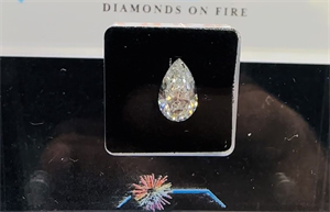 Picture of Natural Diamond 1.51 Carats, Pear with  Cut, I Color, SI2 Clarity and Certified by GIA