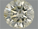 Natural Diamond 0.71 Carats, Round with Excellent Cut, K Color, SI2 Clarity and Certified by IGI