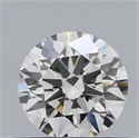 Natural Diamond 0.42 Carats, Round with Excellent Cut, H Color, VVS1 Clarity and Certified by GIA