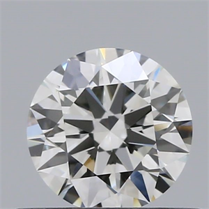 Picture of Natural Diamond 0.42 Carats, Round with Excellent Cut, H Color, VVS1 Clarity and Certified by GIA