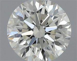 Picture of Natural Diamond 0.41 Carats, Round with Excellent Cut, I Color, VS1 Clarity and Certified by IGI