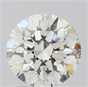 Natural Diamond 2.01 Carats, Round with Excellent Cut, J Color, VVS2 Clarity and Certified by GIA