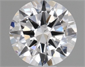 Natural Diamond 0.40 Carats, Round with Very Good Cut, D Color, I1 Clarity and Certified by GIA