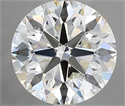 Natural Diamond 3.01 Carats, Round with Excellent Cut, H Color, VS1 Clarity and Certified by IGI