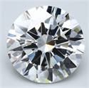 Natural Diamond 7.03 Carats, Round with Excellent Cut, I Color, VS1 Clarity and Certified by GIA