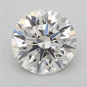 Picture of Natural Diamond 0.41 Carats, Round with Excellent Cut, H Color, IF Clarity and Certified by GIA