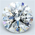 Natural Diamond 4.16 Carats, Round with Excellent Cut, G Color, SI1 Clarity and Certified by GIA