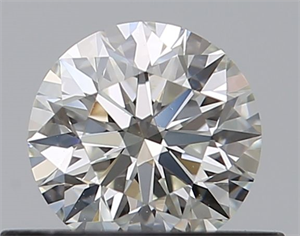 Picture of Natural Diamond 0.45 Carats, Round with Excellent Cut, J Color, VS2 Clarity and Certified by GIA