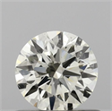 Natural Diamond 0.60 Carats, Round with Excellent Cut, K Color, SI1 Clarity and Certified by IGI