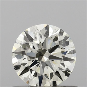 Picture of Natural Diamond 0.60 Carats, Round with Excellent Cut, K Color, SI1 Clarity and Certified by IGI