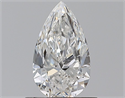 Natural Diamond 0.72 Carats, Pear with  Cut, F Color, SI1 Clarity and Certified by GIA