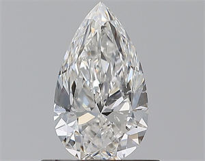 Picture of Natural Diamond 0.72 Carats, Pear with  Cut, F Color, SI1 Clarity and Certified by GIA