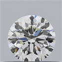 Natural Diamond 0.40 Carats, Round with Very Good Cut, J Color, VS1 Clarity and Certified by GIA